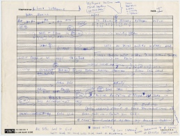 John Coltrane's score for "A Love Supreme."